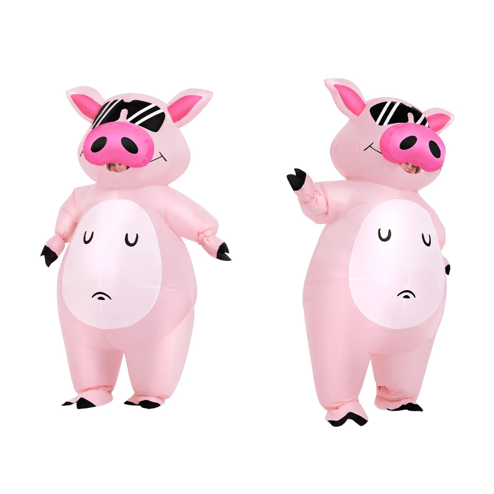 زي قابل للنفخ على شكل خنزير كر - مراجعة Halloween Costume Adult وسعره