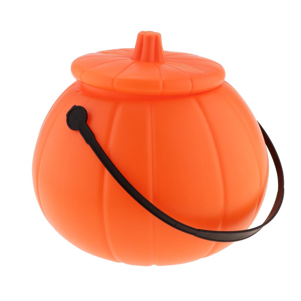 دلو حلوى الهالوين على شكل يقطي - مراجعة Pumpkin Lantern Halloween وسعره