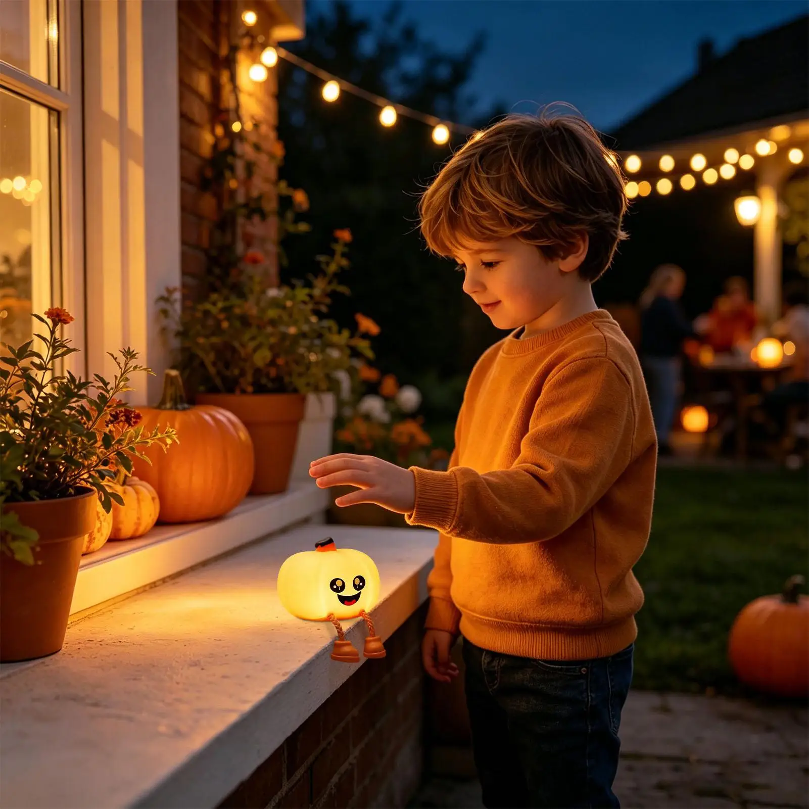 مصباح على شكل يقطين للهالوين،  - مراجعة Halloween Pumpkin Decor Led وسعره