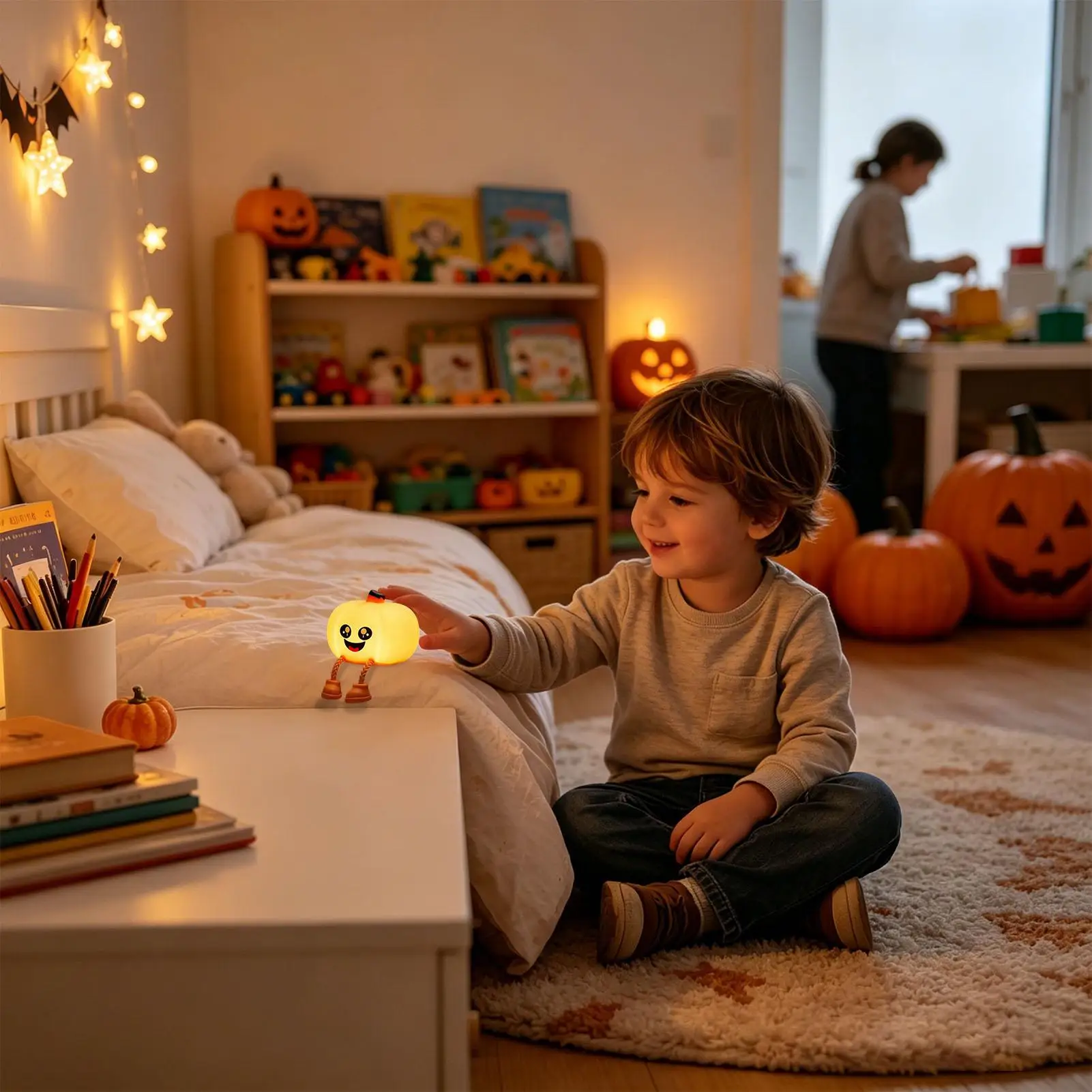 مصباح على شكل يقطين للهالوين،  - مراجعة Halloween Pumpkin Decor Led وسعره