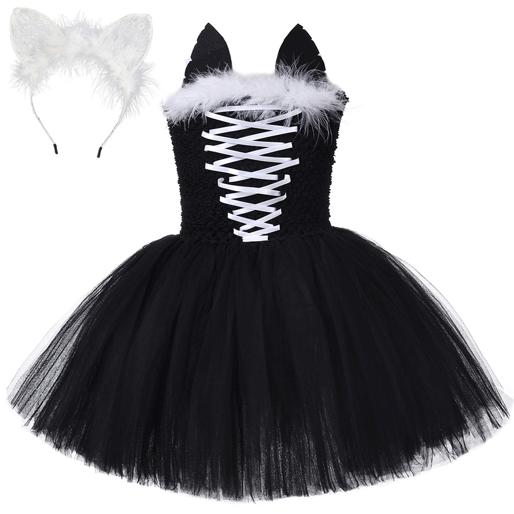 فستان توتو على شكل قطة سوداء ل - مراجعة Halloween Costume Kids وسعره