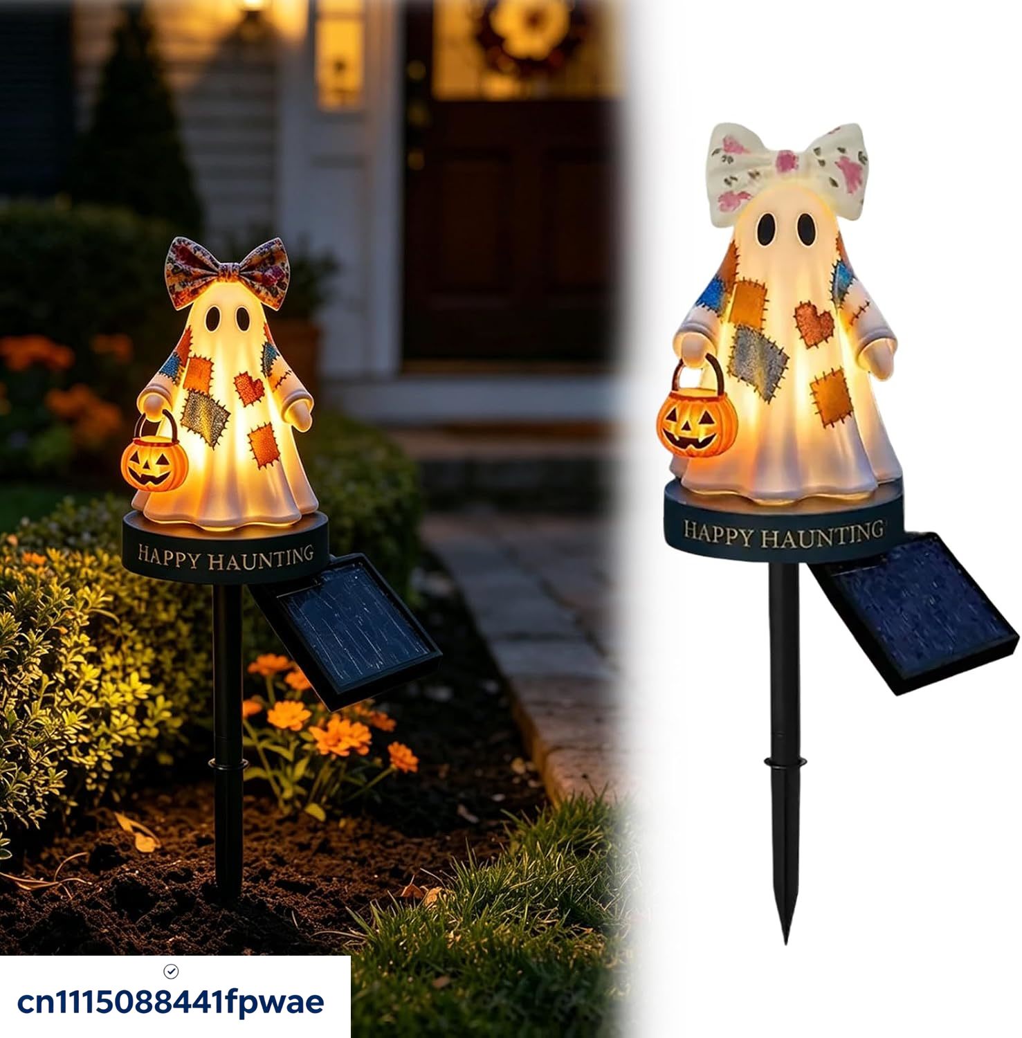 زينة الهالوين بالطاقة الشمسية  - مراجعة Halloween Pumpkin Decor Led وسعره