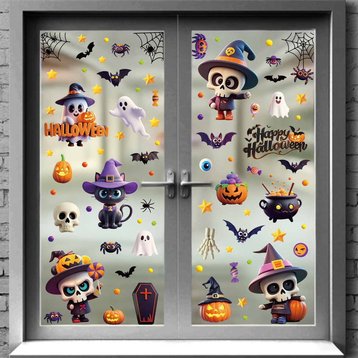 ملصقات نوافذ ثابتة للهالوين بت - مراجعة Spider Web Halloween Decoration وسعره
