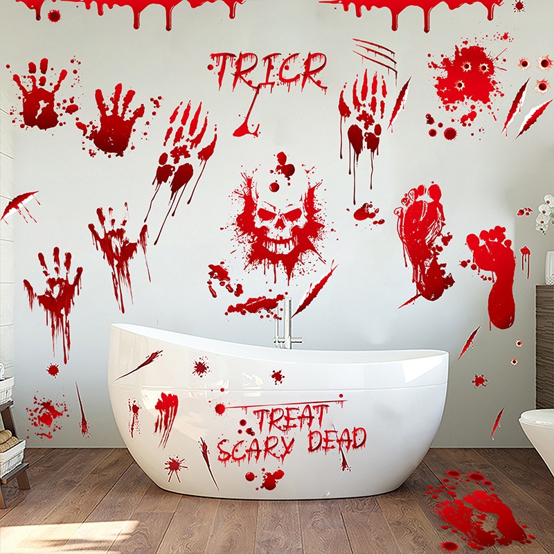 ملصق هالوين بتصميم هيكل عظمي و - مراجعة Halloween Skeleton Decoration وسعره