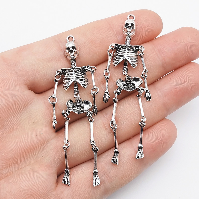2/5/10 قطعة الرجعية هيكل جمجمة - مراجعة Halloween Skeleton Decoration وسعره