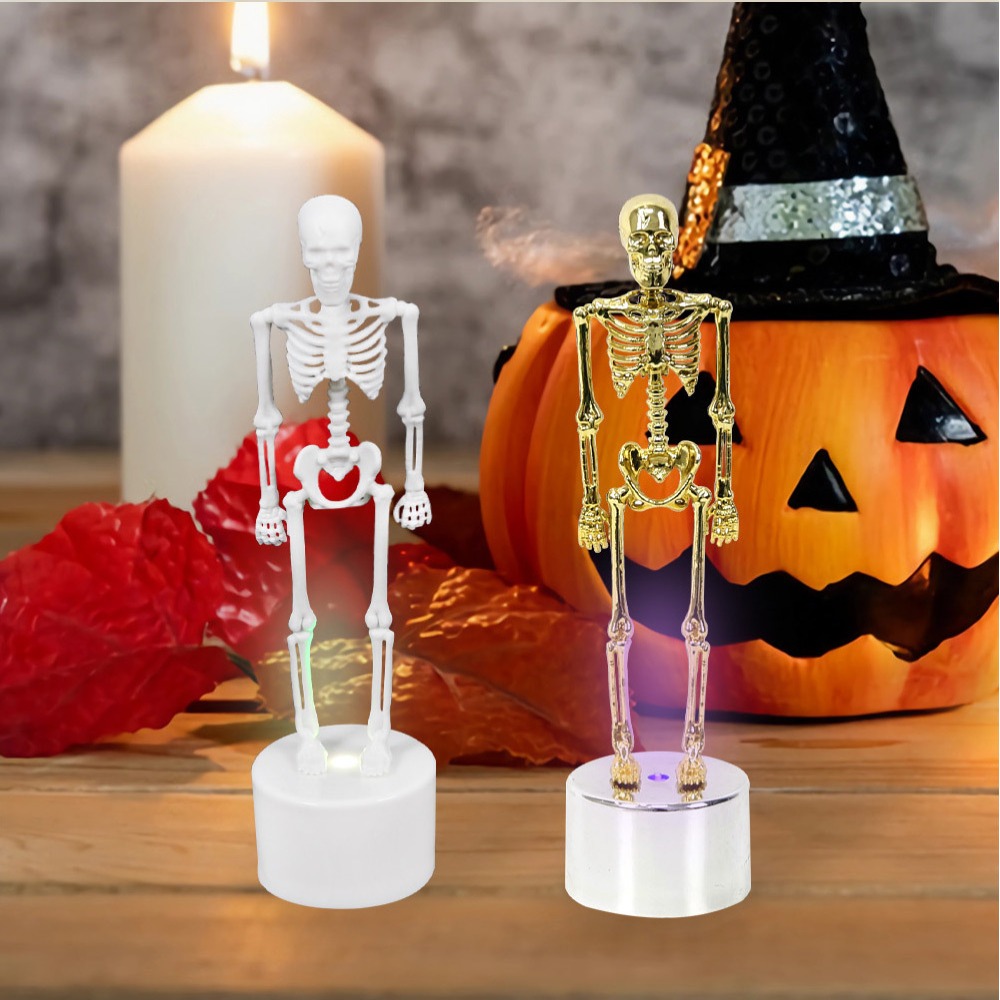 زينة مكتبية، مصابيح هيكل عظمي  - مراجعة Halloween Skeleton Decoration وسعره