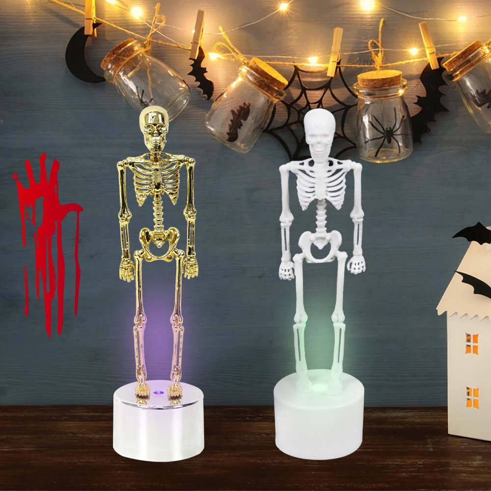 زينة مكتبية، مصابيح هيكل عظمي  - مراجعة Halloween Skeleton Decoration وسعره