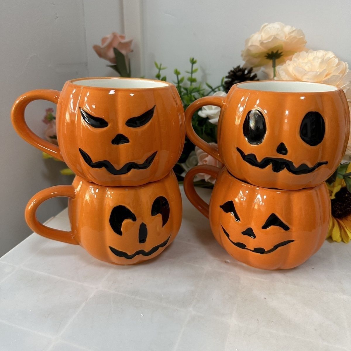 كوب سيراميك على شكل قرع هالوين - مراجعة Pumpkin Lantern Halloween وسعره