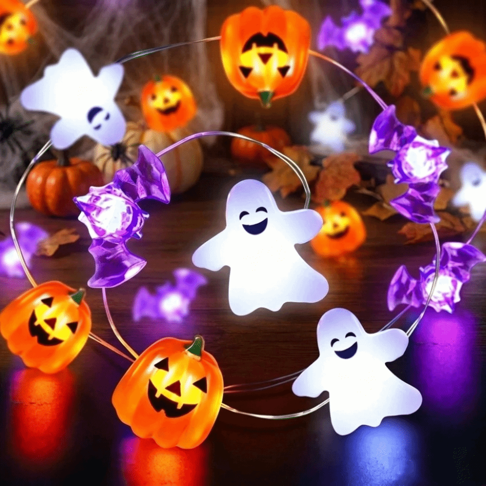 أضواء حفلات الهالوين تعمل بالب - مراجعة Halloween Pumpkin Decor Led وسعره