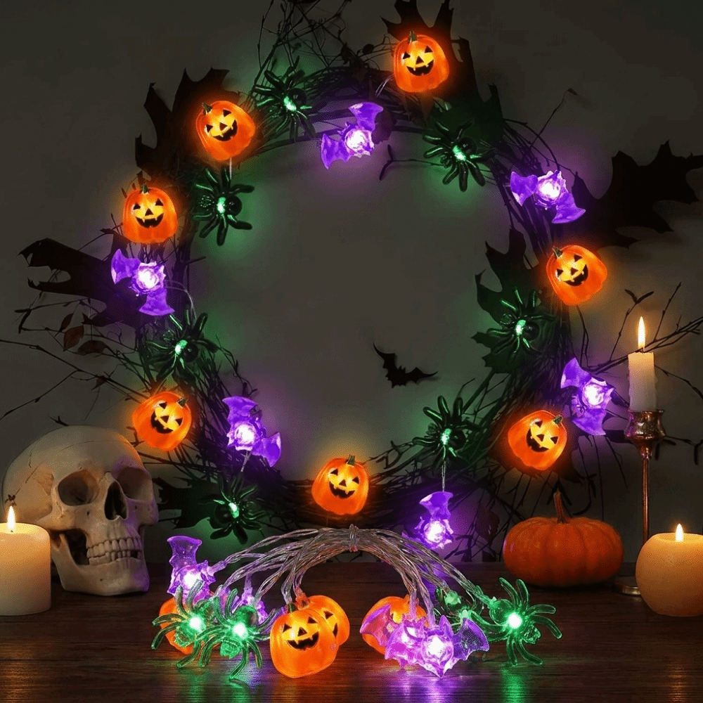 أضواء حفلات الهالوين تعمل بالب - مراجعة Halloween Pumpkin Decor Led وسعره