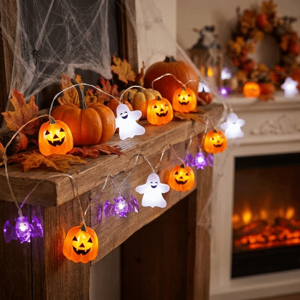 أضواء حفلات الهالوين تعمل بالب - مراجعة Halloween Pumpkin Decor Led وسعره