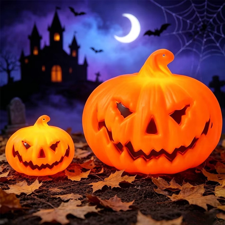 مصباح LED على شكل يقطينة، إضاء - مراجعة Halloween Pumpkin Decor Led وسعره